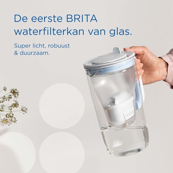 Brita - Caraffa filtrante in vetro + 1 cartuccia Maxtra 1ST