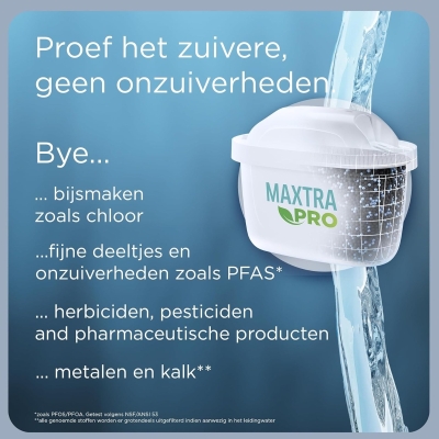 Brita - Caraffa filtrante in vetro + 1 cartuccia Maxtra 1ST