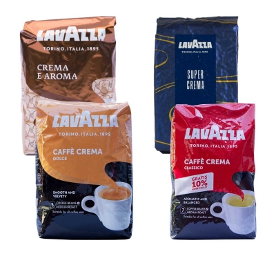Pacchetto Assaggio Lavazza Crema - chicchi di caffè - 4 x 1 kg