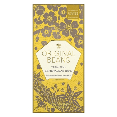 Original Beans - Esmeraldas Vegan Almond - Cioccolato alle mandorle 50%
