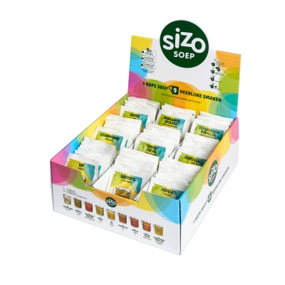 Sizo Zuppa Display Box 9 gusti - zuppa istantanea - 95 bustine