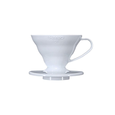 Hario V60 dripper - plastica bianco misura 01