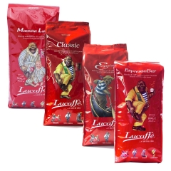 Lucaffé set degustazione - chicchi di caffè - 4 x 1 kg