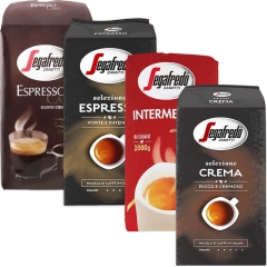 Pacchetto degustazione Segafredo chicchi di caffè 4 x 1 kg