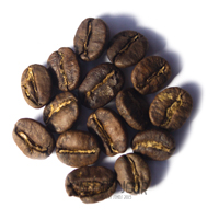 Chicchi di caffè al primo crack